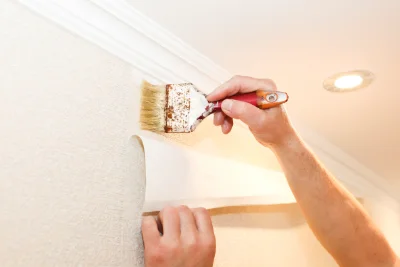 Pose de papier peint à Challuy — revêtements muraux et toiles de verre
